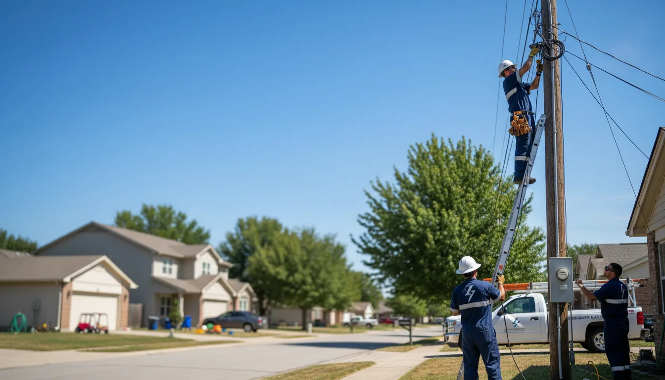 Residential electrician providing installation services in Genoa, WI
